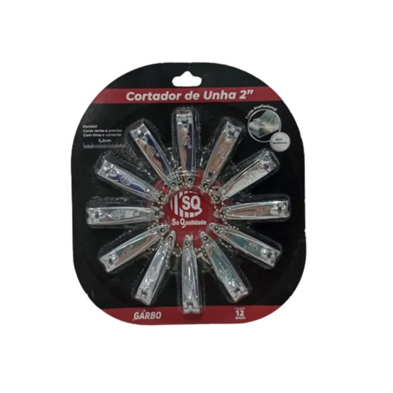 Cortador de Unha Pequeno Inox Cartela c/12un - SQ