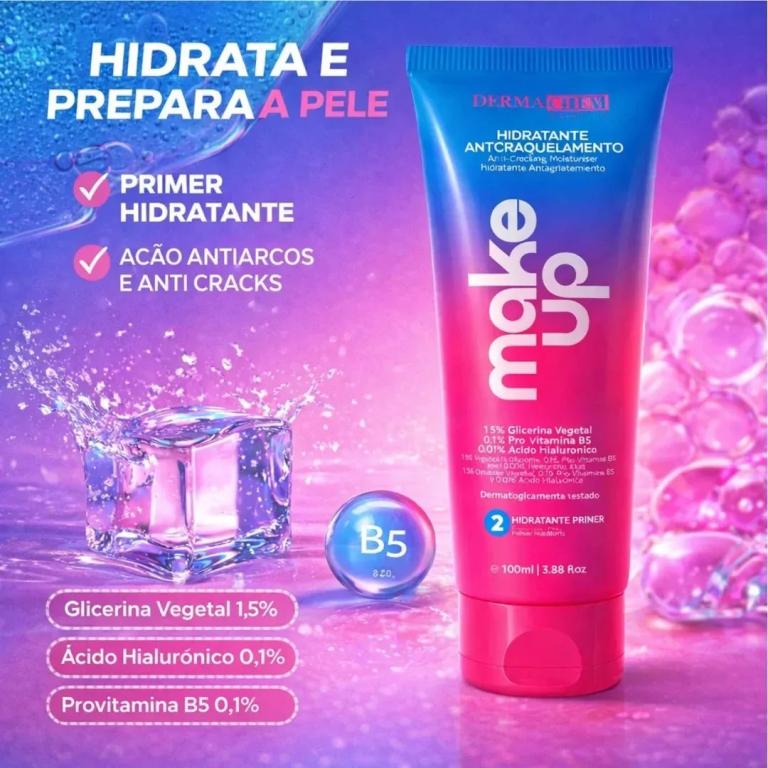 Hidratante Facial Primer Anticraquelamento 100ml - DERMACHEM