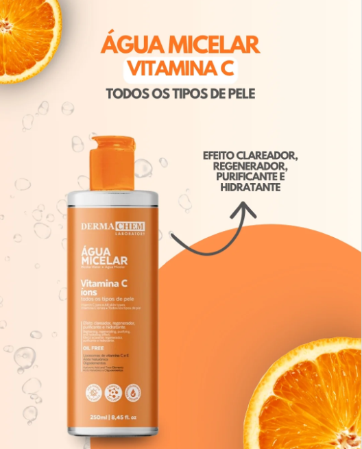 AGUA MICELAR VITAMINA C IONS 250ML - DERMA CHEM