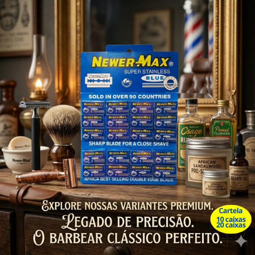 Laminas de Barbear cartela c/20 caixas - NEWER-MAX