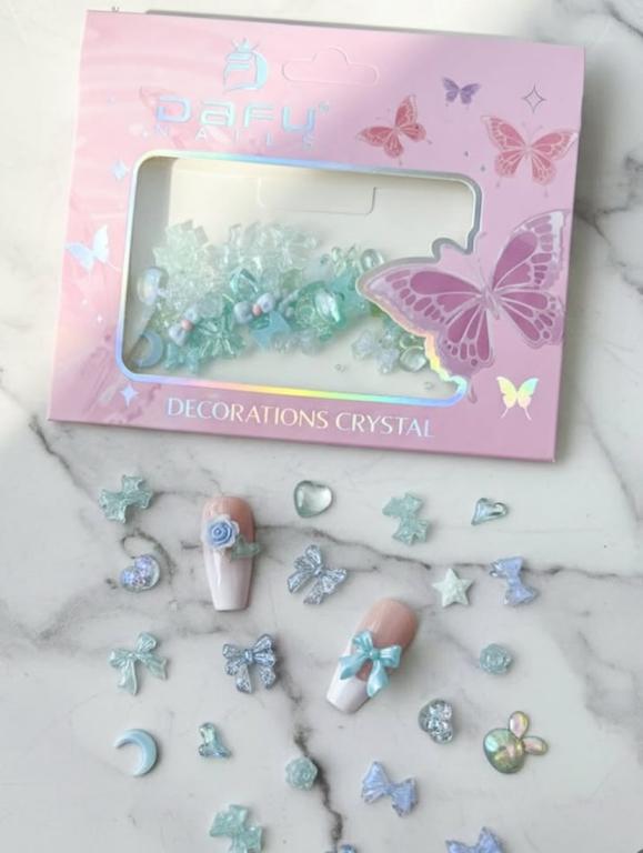 Kit Pingentes Laço Decoração de Unhas - DAFU