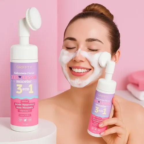 SABONETE MOUSSE MICELAR 3 EM 1 150ML - GRIFFTY