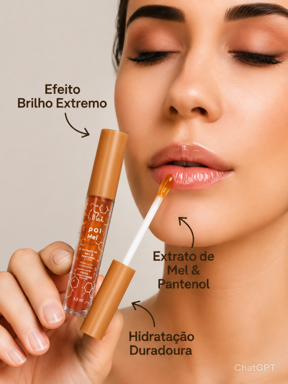 Gloss Lip Oil Mel 4ml - DPINK