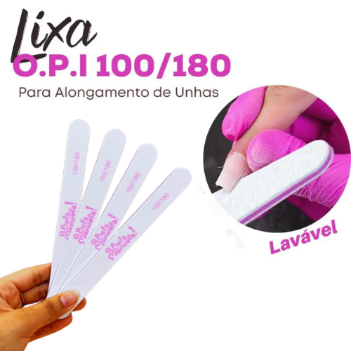 LIXA DE UNHA RETA PONTA REDONDA OPI 100/180 - QBELA MANUELA