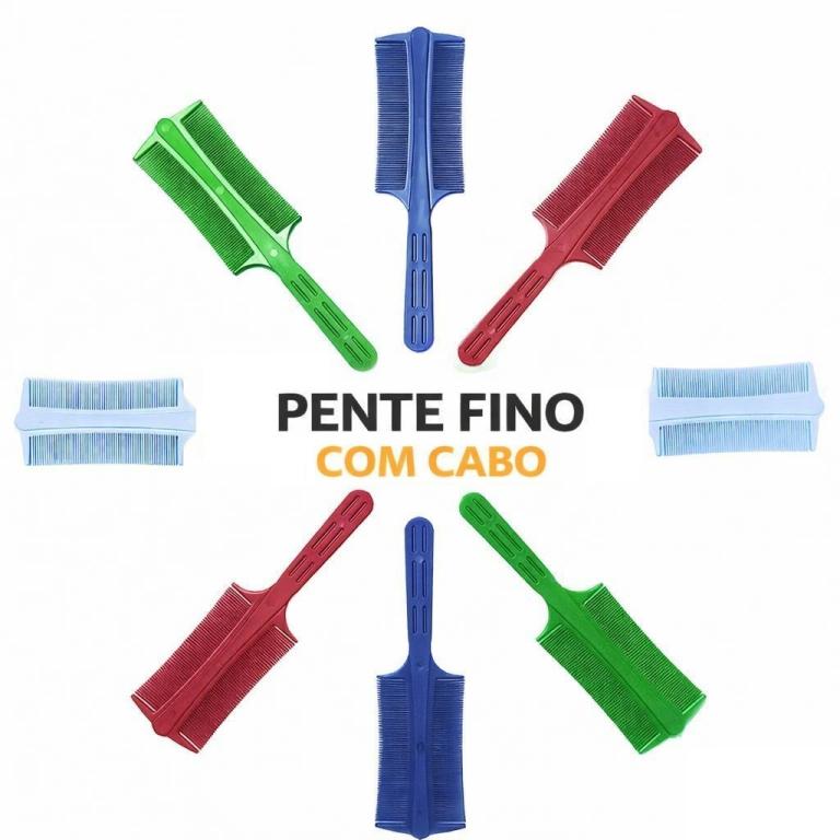 Pente Fino Colorido com Cabo c/12 und - SAID