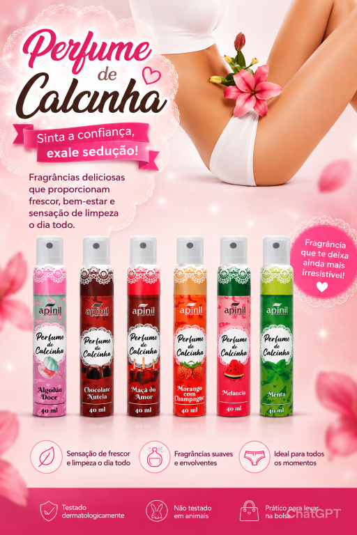 Perfume de Calcinha Aromático 40ml - APINIL