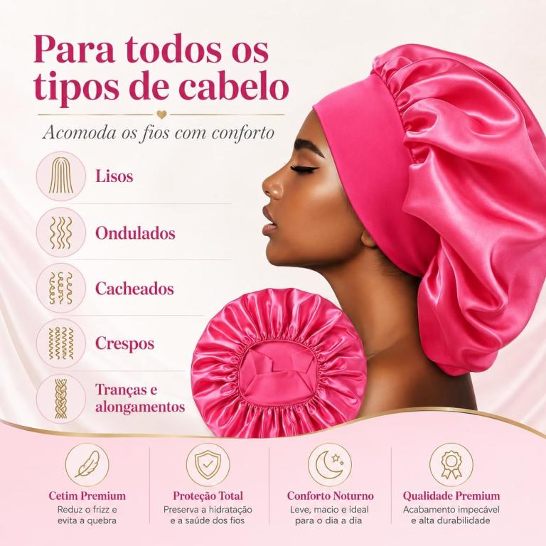 TOUCA DE CETIM COM FAIXA CORES SORTIDAS
