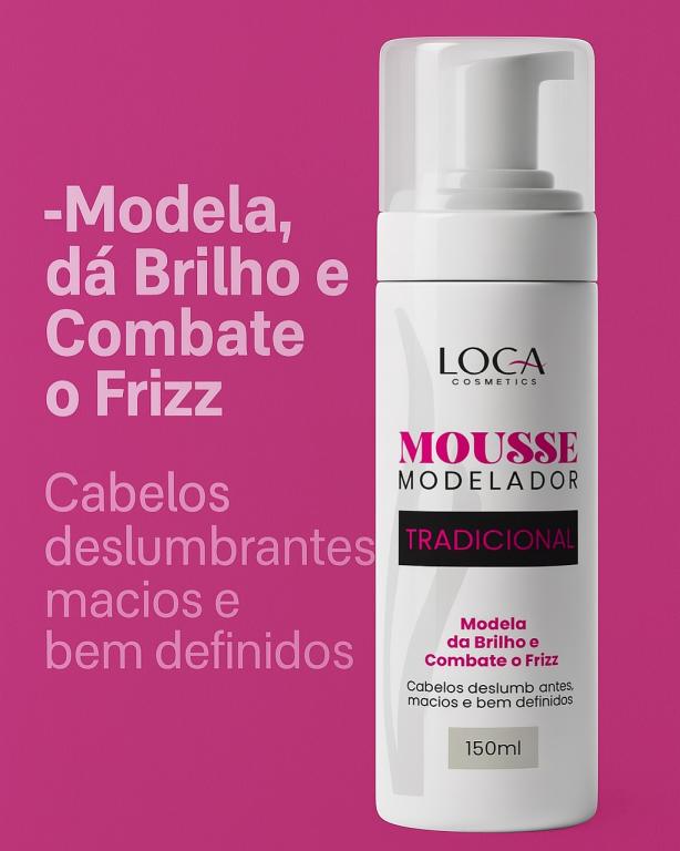 Mousse Modelador Profissional TRADICIONAL 150ml - LOCA COSMETICS