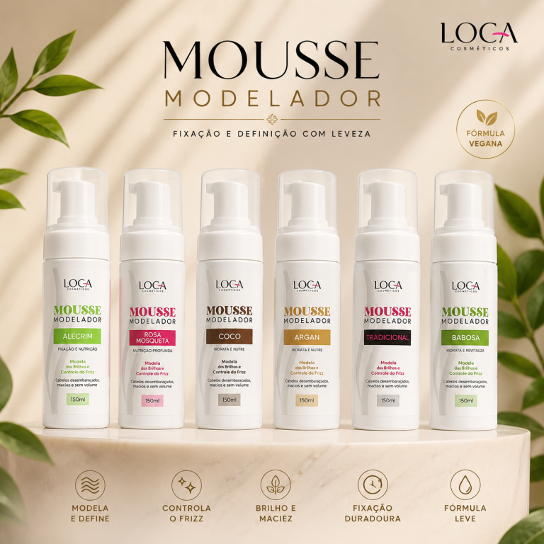 Mousse Modelador Profissional ARGAN 150ml - LOCA COSMETICS
