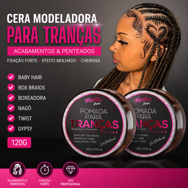 Cera Modeladora para Tranças Incolor 120g - MONSTER BARBER