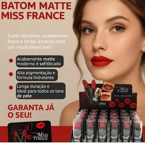 Batom Bastão Matte Lipstick - MISS FRARNCE