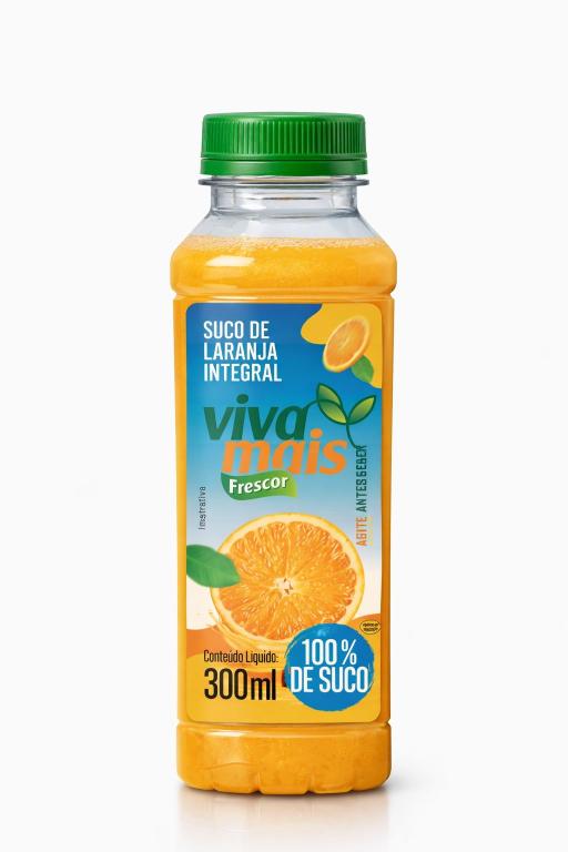 SUCO DE LARANJA INTEGRAL VIVA MAIS FRESCOR - GARRAFA PET 300ML