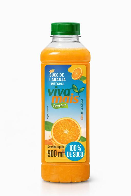 SUCO DE LARANJA INTEGRAL VIVA MAIS FRESCOR - GARRAFA PET 900ML