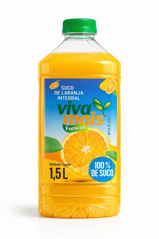 SUCO DE LARANJA INTEGRAL VIVA MAIS FRESCOR - GALAO PET 1,5 LITROS