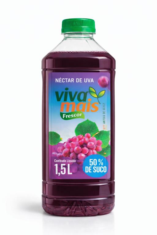 NECTAR DE UVA VIVA MAIS FRESCOR - GARRAFA PET 1,5 LITROS