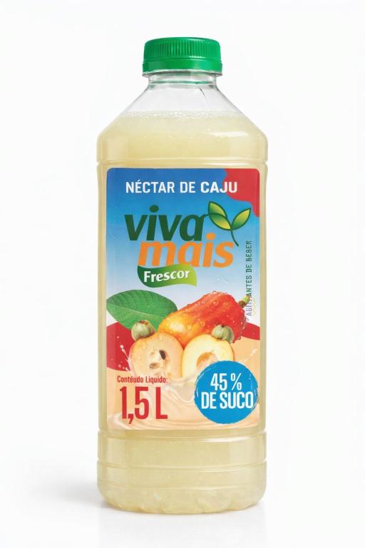 NECTAR DE CAJU VIVA MAIS FRESCOR - GARRAFA PET 1,5 LITROS