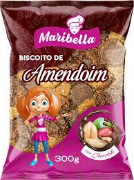 biscoito De Amendoim com chocolate Maribella 260g