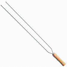 STARLUX UD CHURRASCO ESPETO CROMADO DUPLO 65CM$