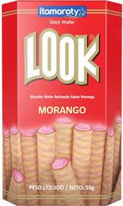 STICK LOOK WAFER MORANGO - 20 X 55 GRS