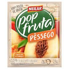 POP FRUTA 20 X 25 GR PESSEGO