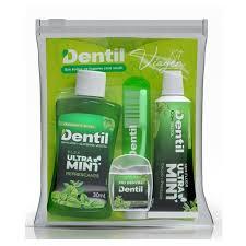 DENTIL KIT VIAGEM ULTRA MINT VERDE (CREME+FIO+ESCOVA+ENXAGUANTE) R0010$