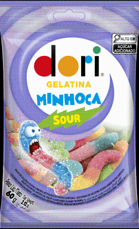 17896058500230 DORI GELATINA MINHOCA ACIDA 60g