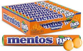 CONFEITO MASTIGAVEL MENTOS FANTA 16X1$