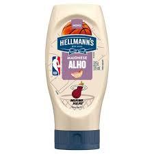 MAIONESE HELLM SQUEEZE 335GR ALHO NBA(E)