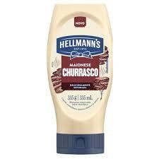MAIONESE HELLM SQUEEZE 335GR CHURRASCO(E)