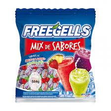 BALA FREEGELLS MIX DE SABORES AZUL 36X475G