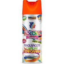 TINTURA COLORIDA TEMPORARIA SPRAY P/ CABELO KOLORE LARANJA 125ML R728