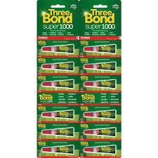 COLA THREE BOND SUPER 1000 2G 12X1 CARTELA   TIRA