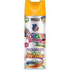 TINTURA COLORIDA TEMPORARIA SPRAY P/ CABELO KOLORE AMARELO 125ML R724