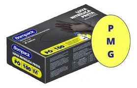LUVA BOMPACK PRETA G C/100