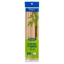 ESPETO BOMPACK DE BAMBU 30CM