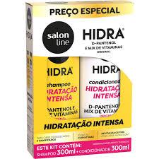 SALON LINE HIDRA KIT SHAMPOO COND 300ML D-PANTENOL E VITAMINAS