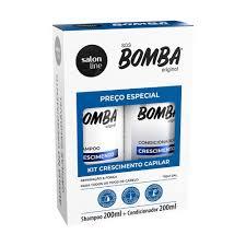 SALON LINE BOMBA KIT SHAMPOO   CONDICIONADOR CRESCIMENTO 200ML R 5675