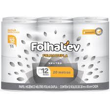 PAPEL HIG FOLHALEV FD MIX 20m 12UN NEUT