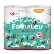 PAPEL HIG FOLHALEV FS 30m 4UN, PERFUMADO