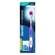 ESCOVA DENTIL NEW WHITENING C/ FIO DENTAL 25M MACIA