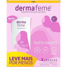 SABONETE INTIMO DERMAFEME TUTTI FRUTTI KIT 2X200ML R3505
