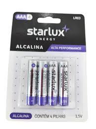 STARLUX ENERGY PILHA COMUM PEQUENA AA4 15X4 - DP TORRE