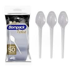 COLHER SOBREMESA BOMPACK CRISTAL C/50 UN