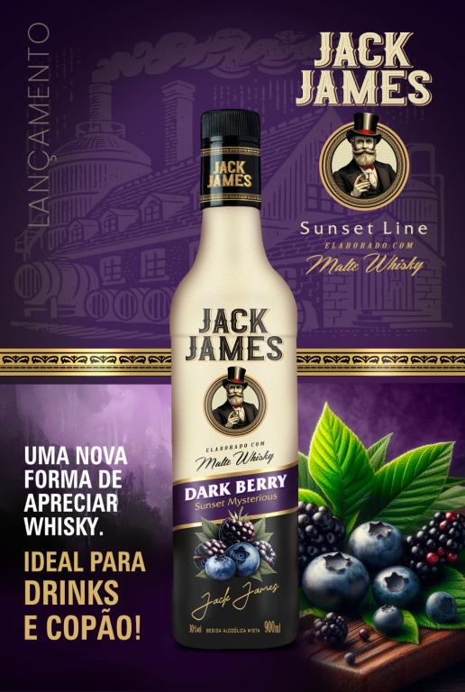WHISKY JACK JAMES 900ML DARK BERRY