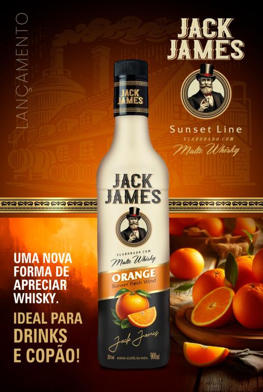 WHISKY JACK JAMES 900ML ORANGE
