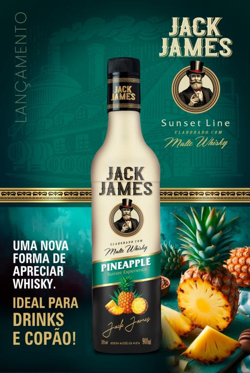 WHISKY JACK JAMES 900ML PINEAPPLE