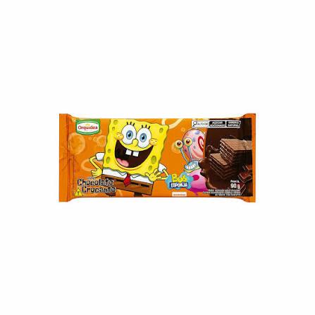 BISCOITO WAFER CHOCOLATE CROCANTE ORQUIDEA 90G (50UN)