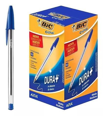 CANETA BIC CRISTAL TRADICIONAL AZUL LV 50 PG 45 50X1 REF804