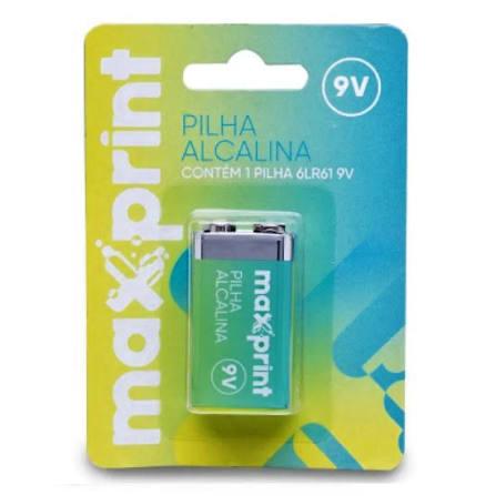 BATERIA 9V ALCALINA MAXPRINT