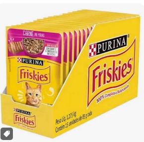 FRISKIE CARNE AO MOLHO 15X85G